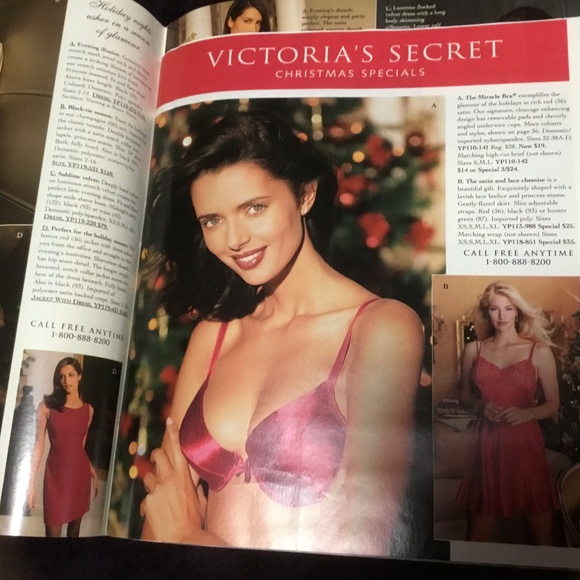 Victoria Secret 1996 Christmas Claudia Schiffer Cover Million Dollar Miracle Bra - Picture 4 of 16